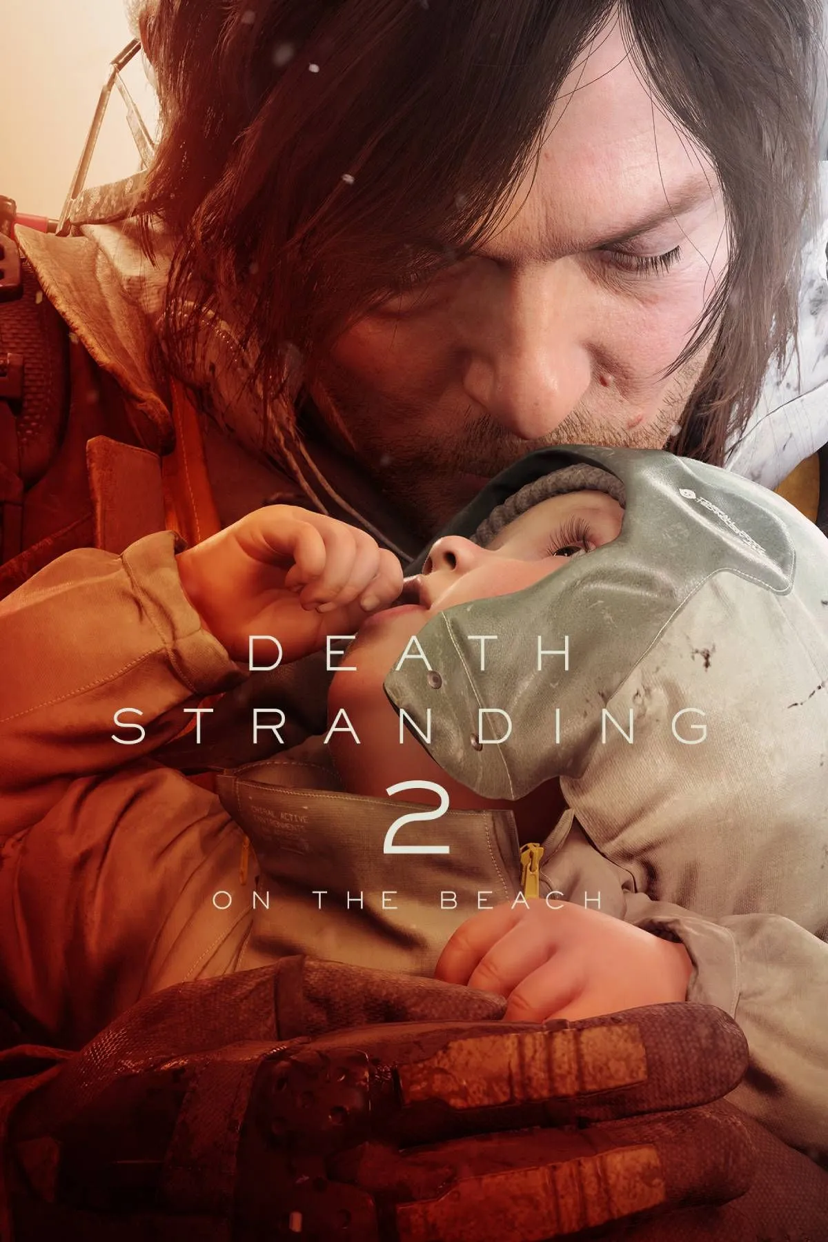 Bìa game Death Stranding 2: On the Beach với nhân vật chính Sam Porter Bridges