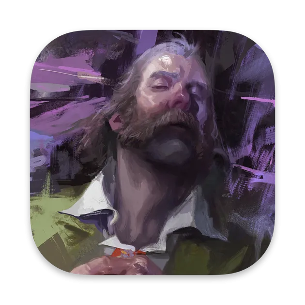 Bìa game Disco Elysium với hình ảnh nhân vật chính trong phong cách nghệ thuật độc đáo