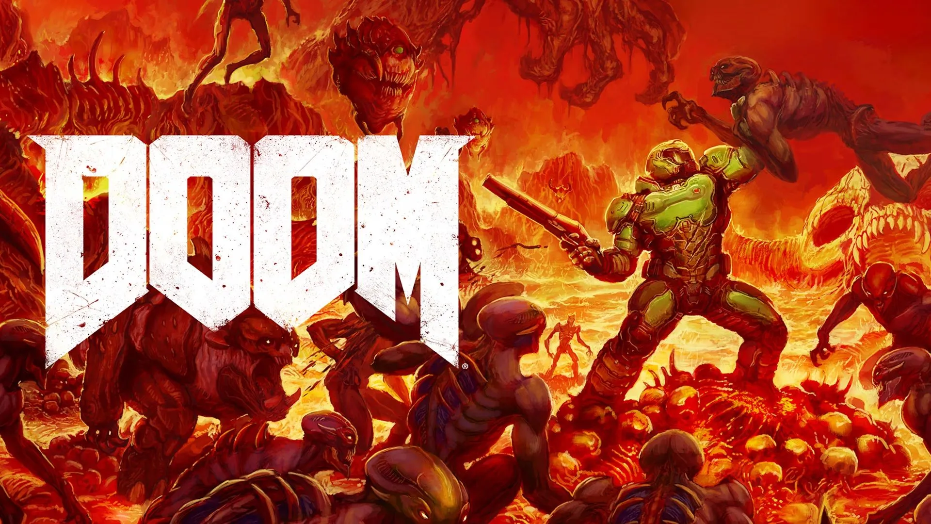 Bìa game Doom 2016 trên Nintendo Switch, game cần nâng cấp cho Switch 2