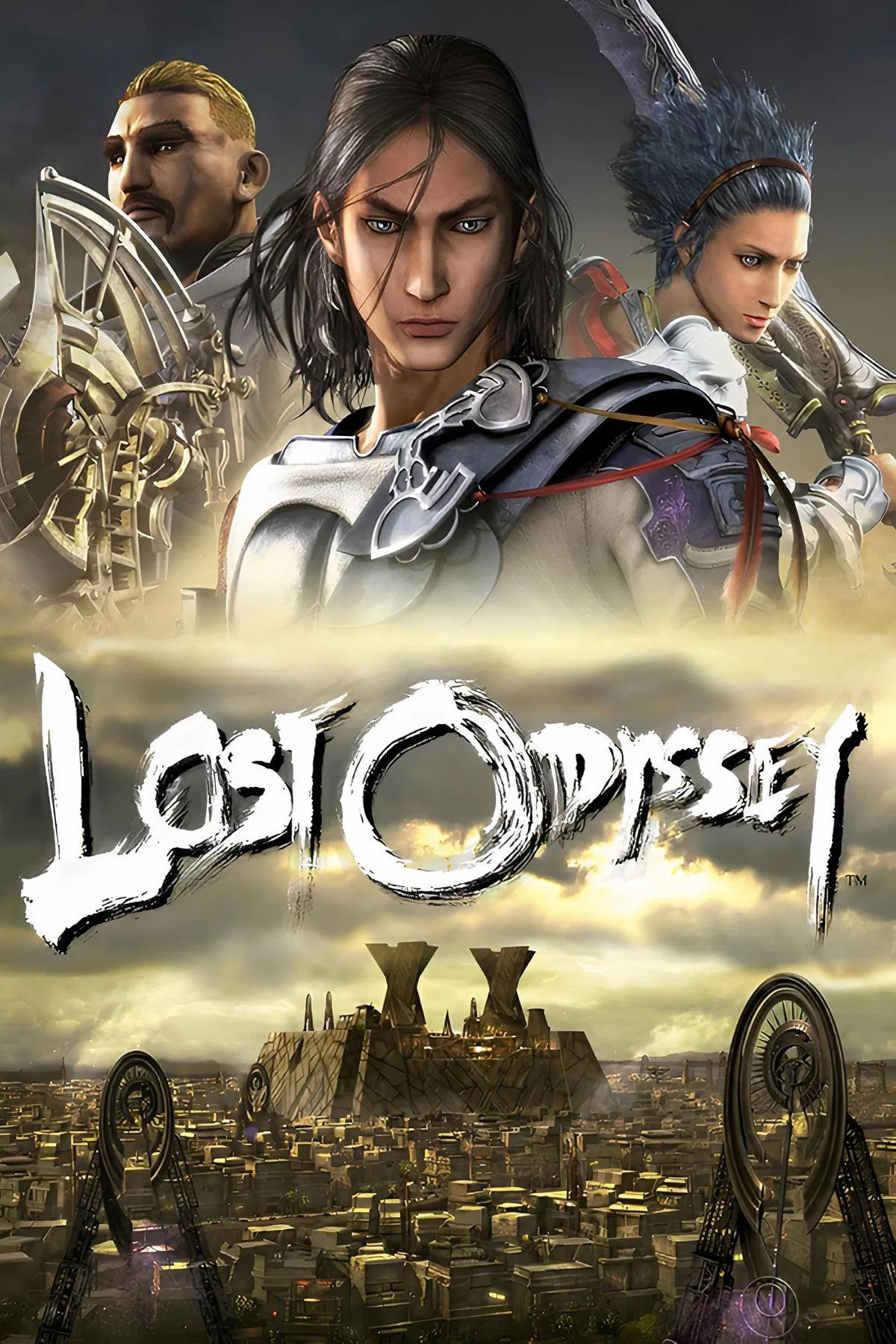 Bìa game Lost Odyssey với nhân vật chính Kaim Argonar, một JRPG cổ điển trên Xbox 360.