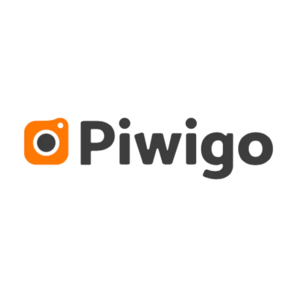 Biểu tượng (logo) chính thức của Piwigo, một công cụ quản lý ảnh mã nguồn mở.