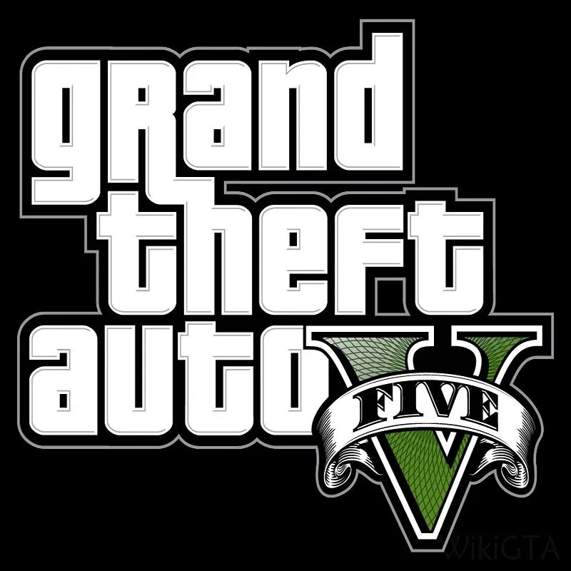Biểu tượng logo của Grand Theft Auto V với chữ &quot;V&quot; kiểu La Mã.