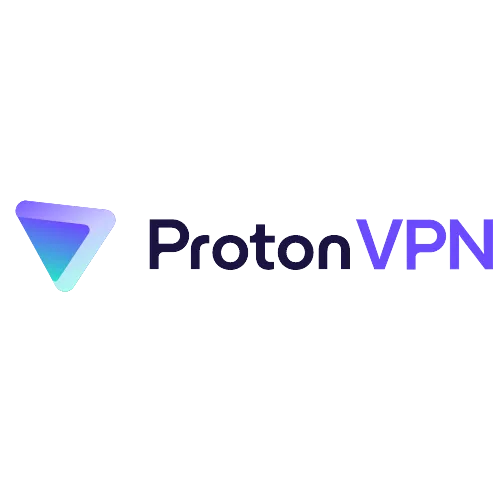 Biểu tượng Proton VPN với hình tam giác màu xanh tím lệch tâm