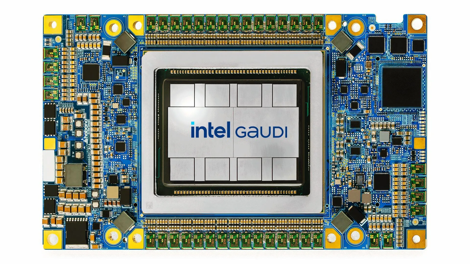Bo mạch tham chiếu của chip AI Intel Gaudi 3