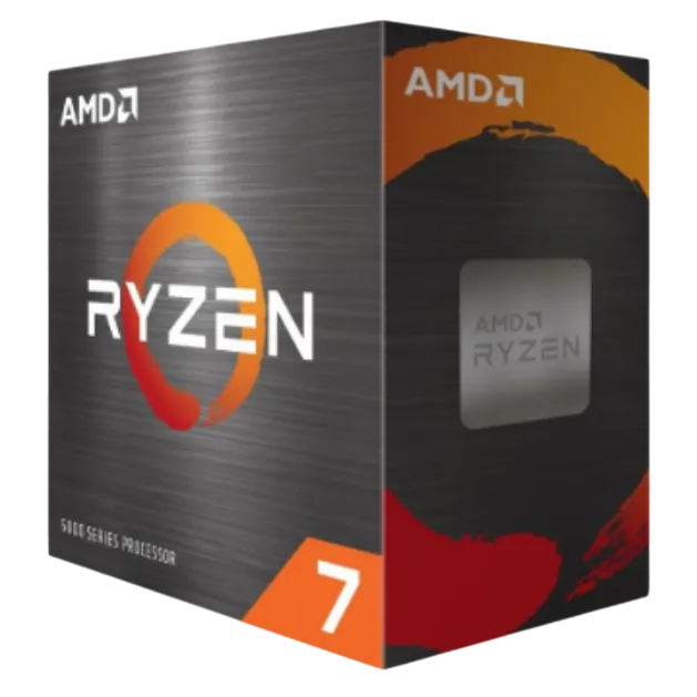 Bộ vi xử lý AMD Ryzen 7 5800XT hiển thị trong suốt