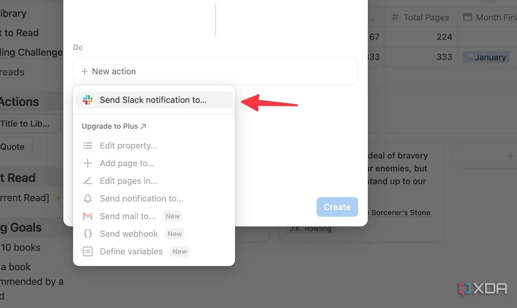 Bước 3: Cấu hình hành động tự động hóa, như gửi thông báo đến Slack channel