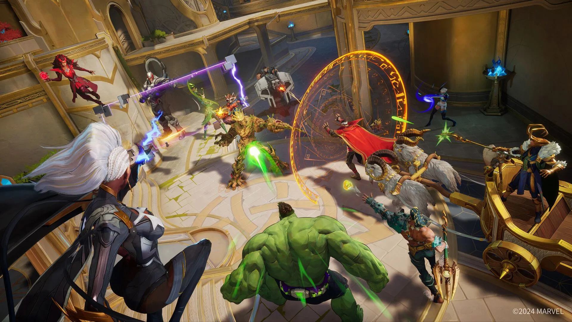 Các nhân vật Marvel Rivals thể hiện sức mạnh của mình