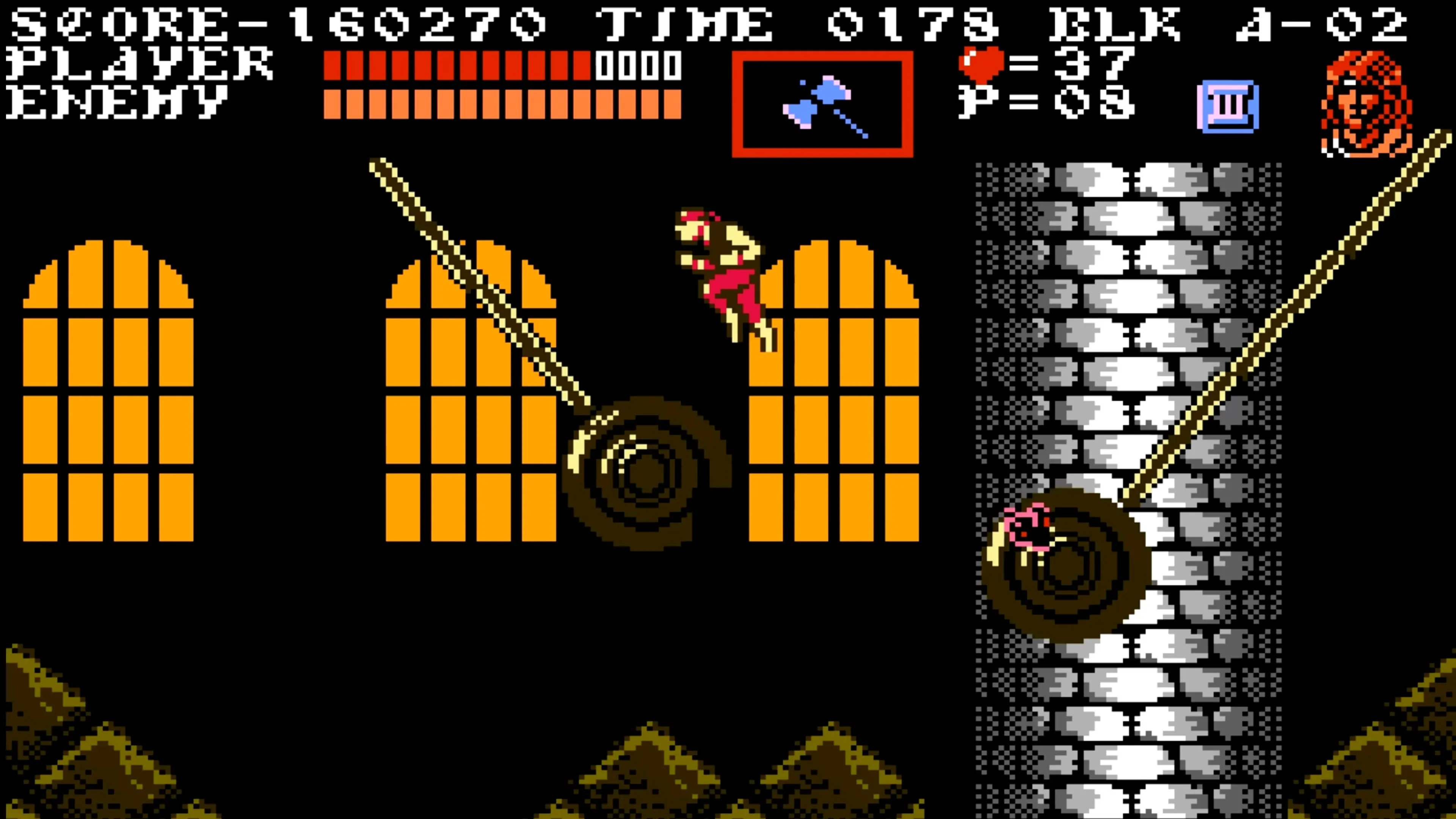 Các nhân vật phụ có thể chơi được trong Castlevania III: Dracula's Curse, nhấn mạnh tính năng phân nhánh của game.