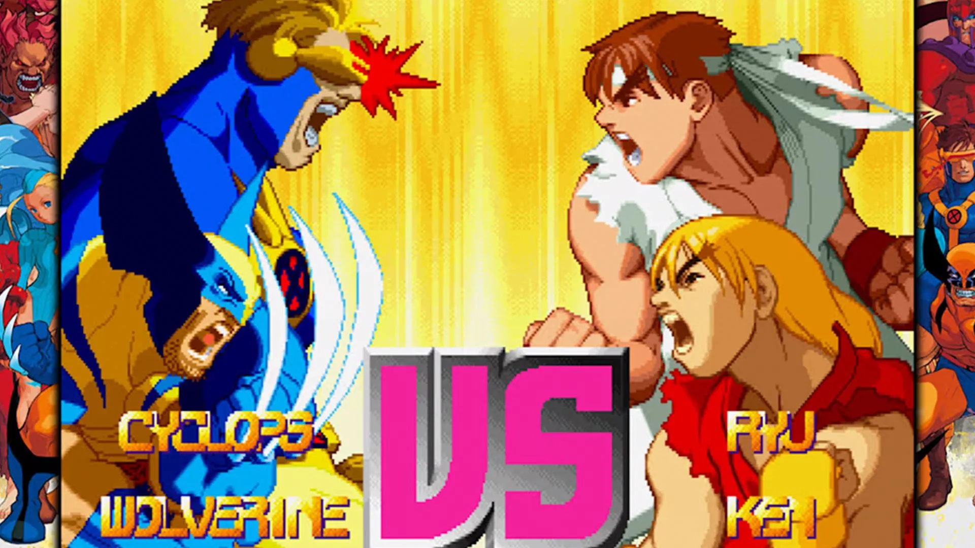 Các siêu anh hùng Marvel cùng chiến binh Capcom thể hiện tinh thần game đối kháng đầy kịch tính.
