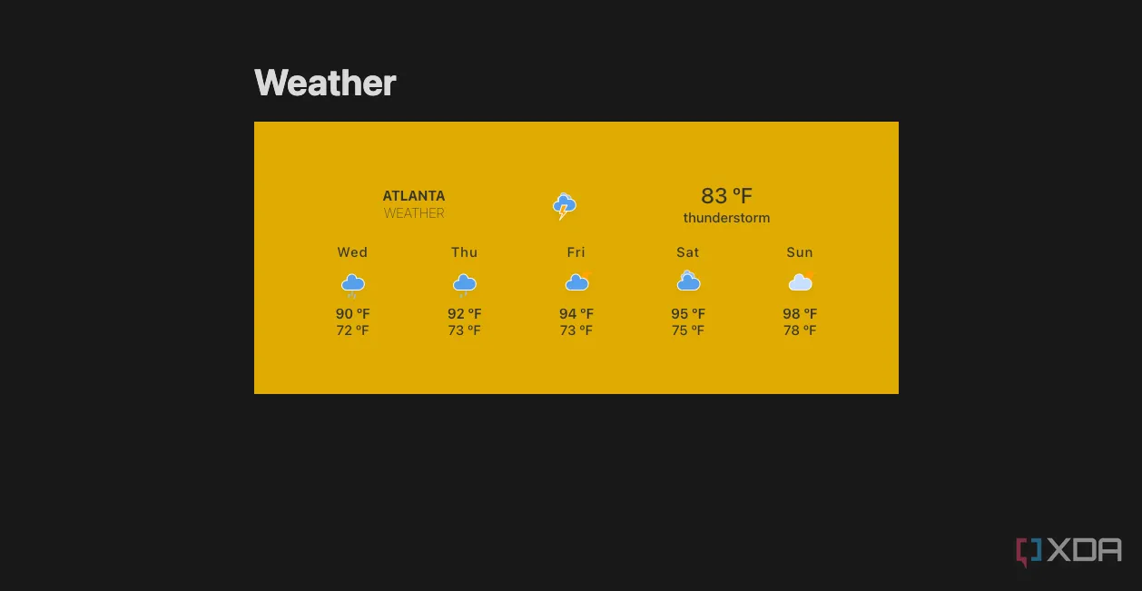 Các tiện ích widget của Indify được hiển thị trong Notion