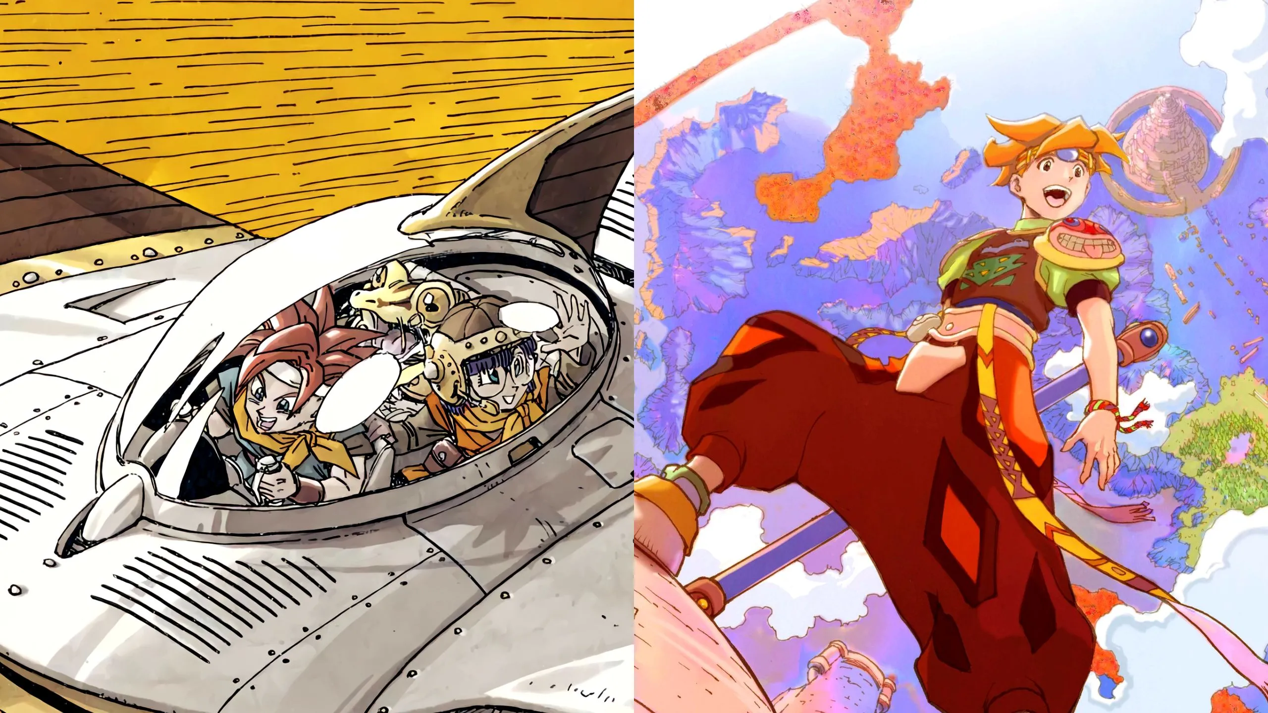 Các tựa game nhập vai 16-bit trên hệ máy SNES, bao gồm Chrono Trigger và Terranigma, minh họa sự đa dạng cốt truyện trong game.