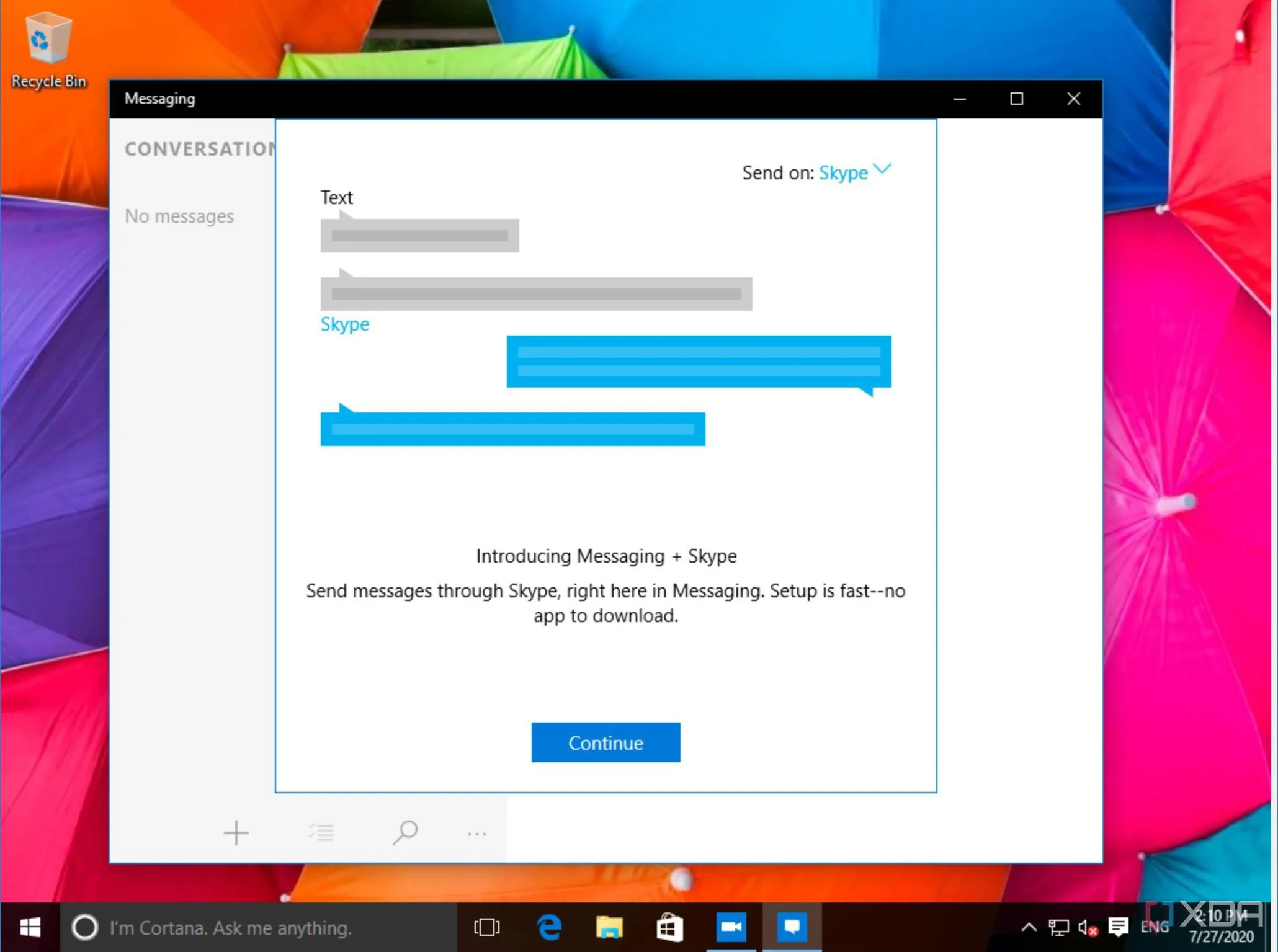 Các ứng dụng tích hợp Skype vào Windows 10 phiên bản 1511