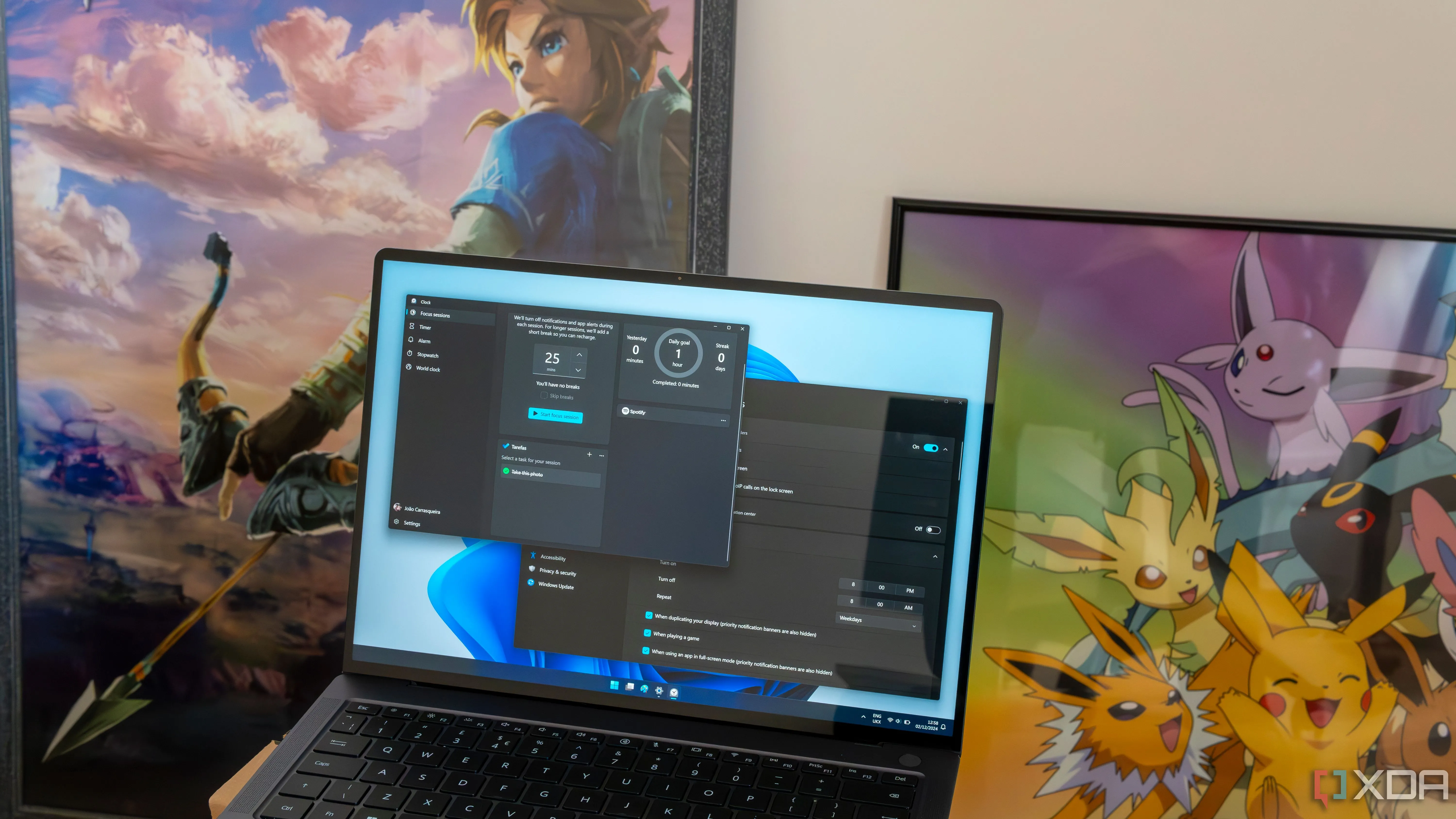 Cài đặt thông báo Windows 11 trên laptop, cho phép người dùng tùy chỉnh thông báo ứng dụng và hệ thống