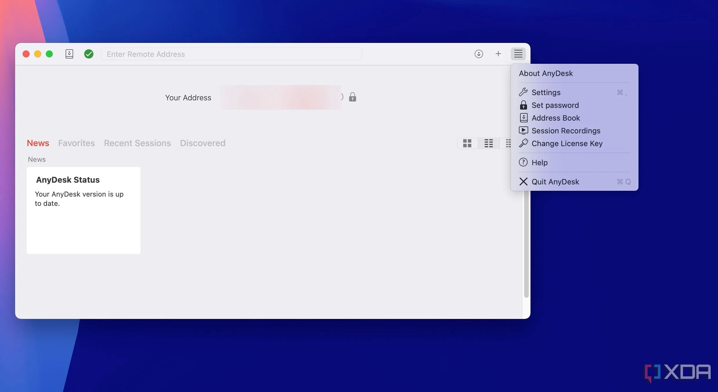 Cài đặt và tùy chỉnh trong ứng dụng AnyDesk