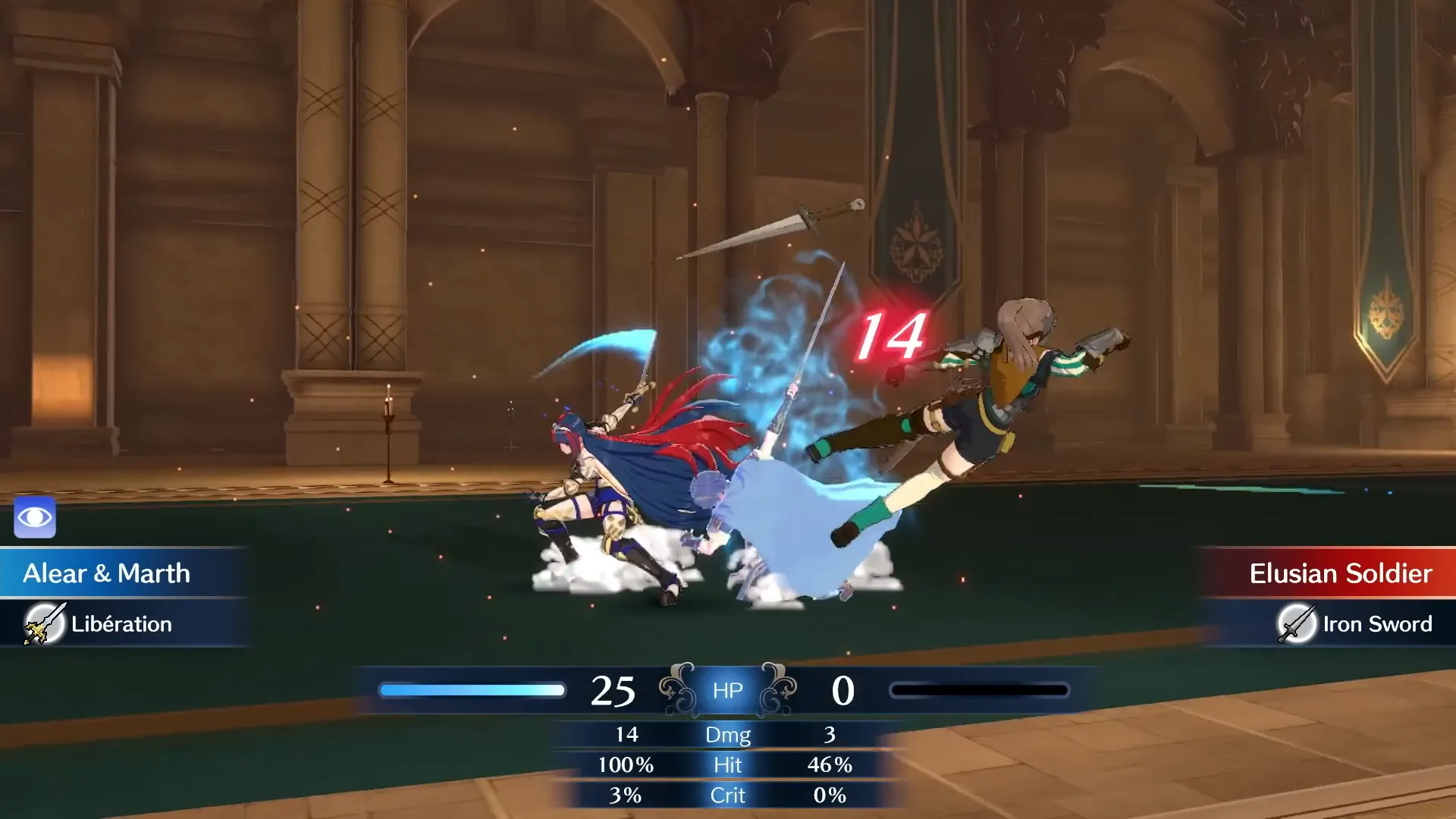 Cảnh chiến đấu kịch tính trong Fire Emblem Engage, minh họa tính năng permadeath và hậu quả của việc thua trận