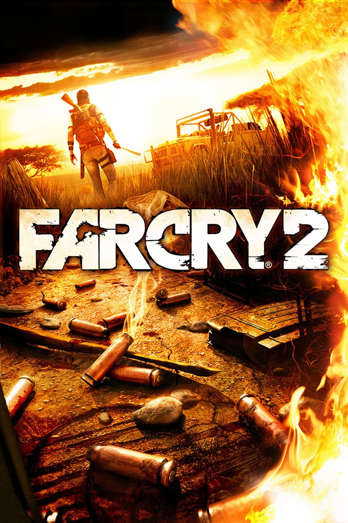 Cảnh chiến đấu tại một trạm gác trong Far Cry 2, minh họa vấn đề địch hồi sinh liên tục