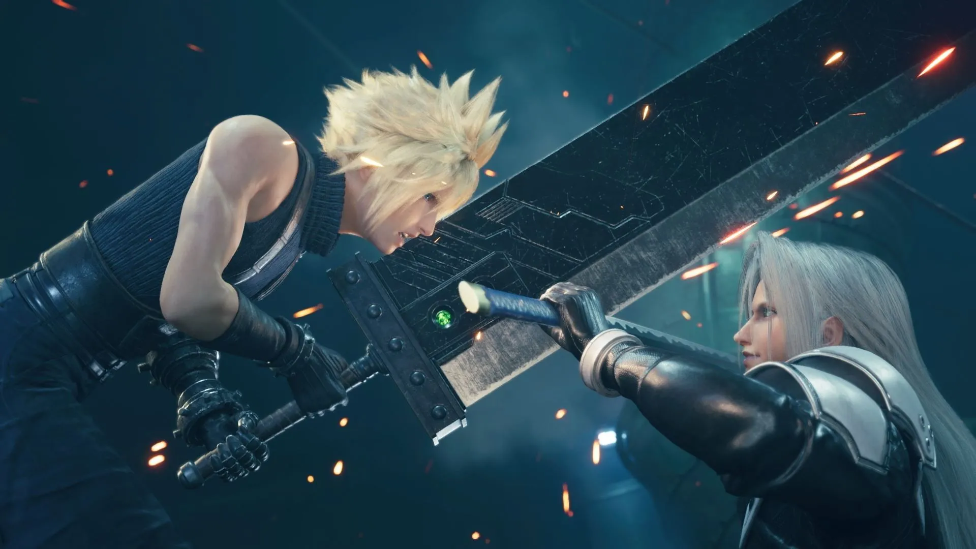 Cảnh chiến đấu trong Final Fantasy VII Remake