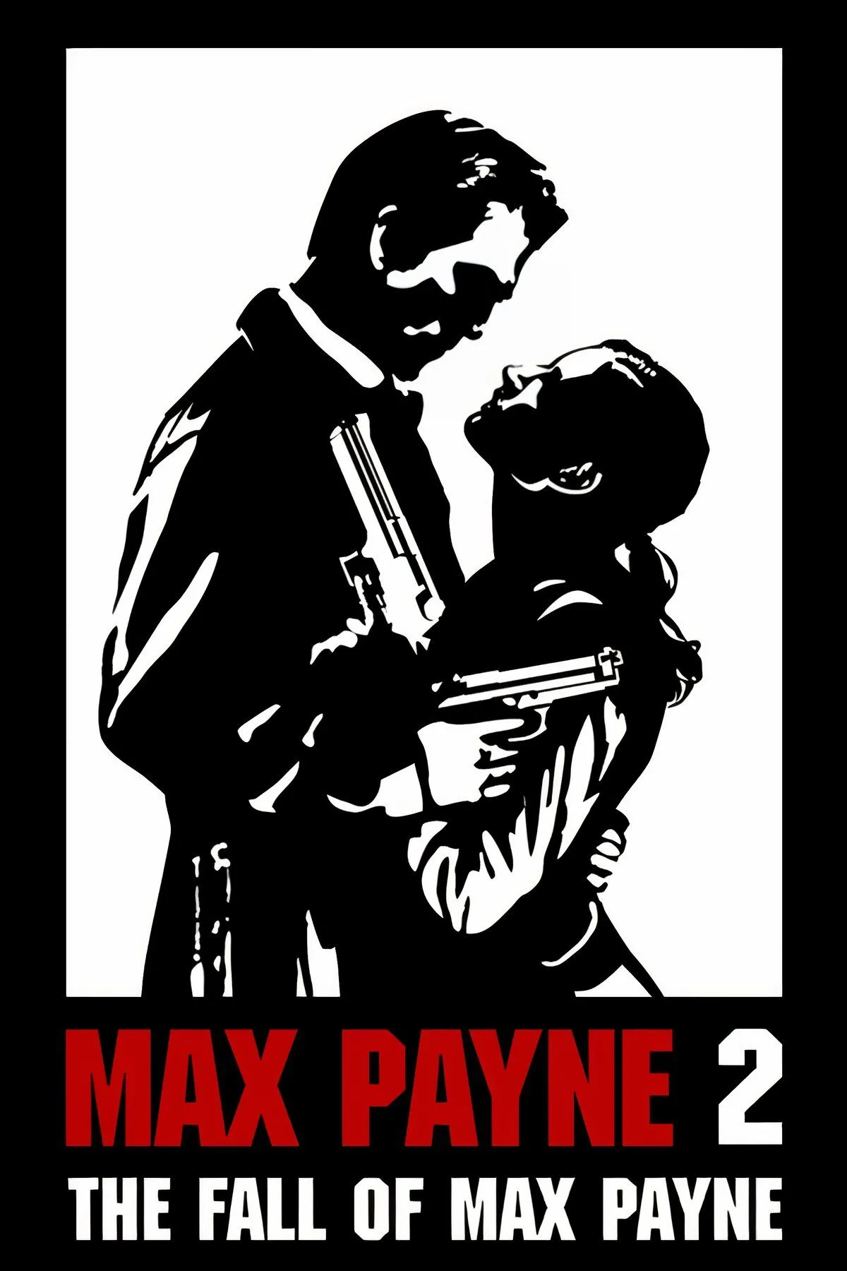 Cảnh chiến đấu trong game Max Payne 2 với nhân vật chính Max Payne trên nền thành phố u tối