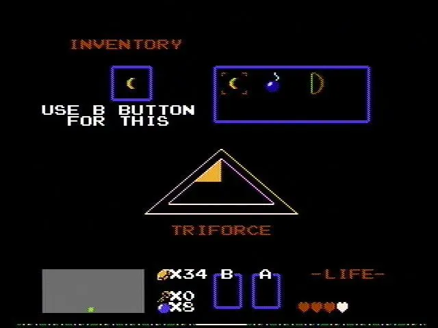 Cảnh chiến đấu với trùm cuối Ganon trong The Legend of Zelda, một khoảnh khắc kinh điển của game NES.