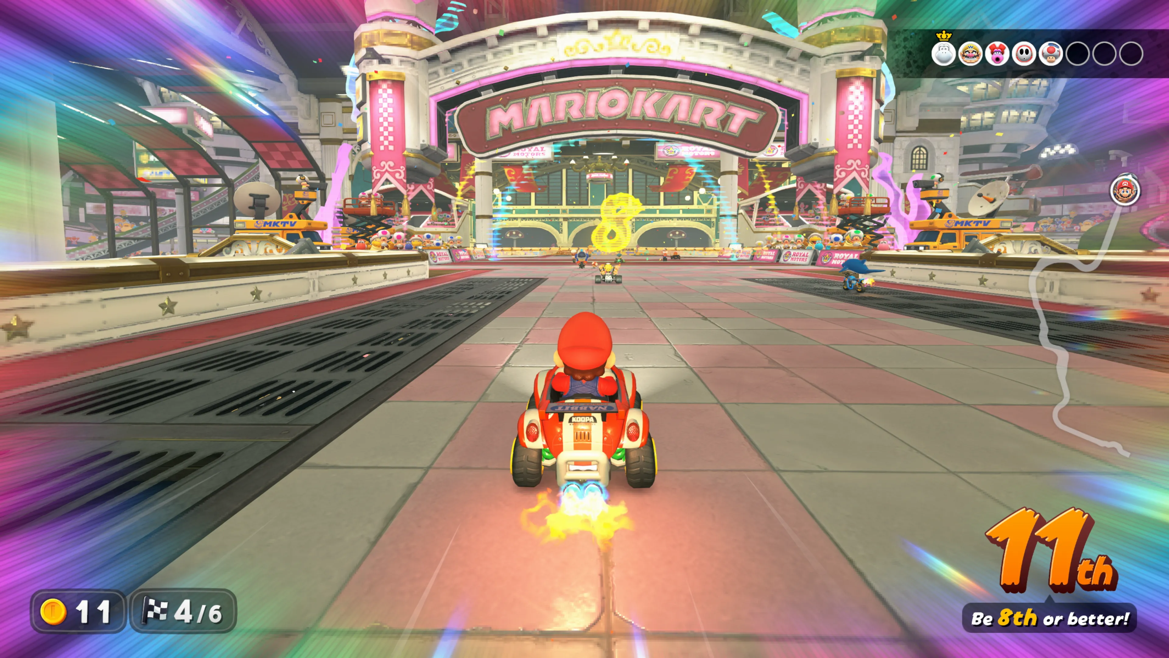Cảnh game Mario Kart World đẹp mắt trên Switch 2, nhưng đi kèm với sự không chắc chắn về các gói nội dung tải về sau này