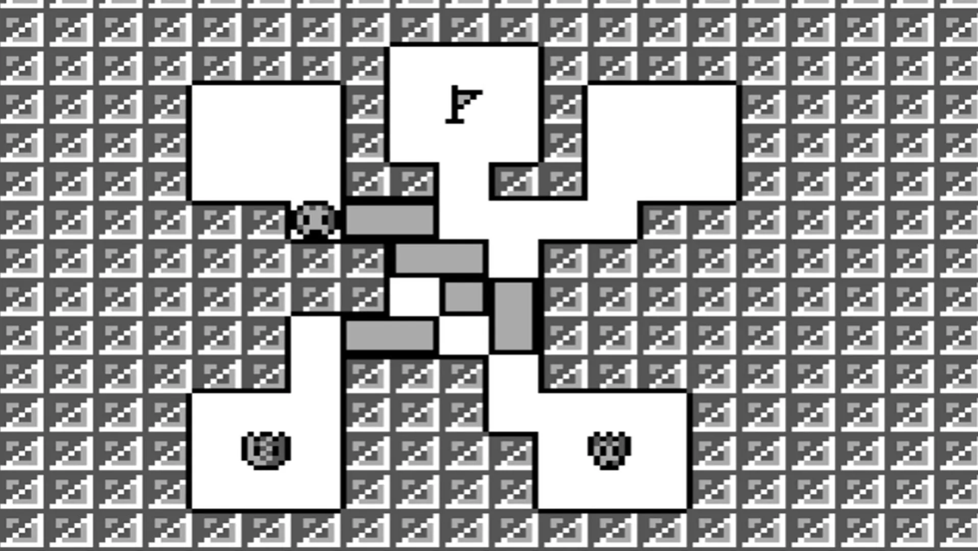 Cảnh gameplay của Amazing Tater, tựa game giải đố Game Boy cực kỳ đắt đỏ