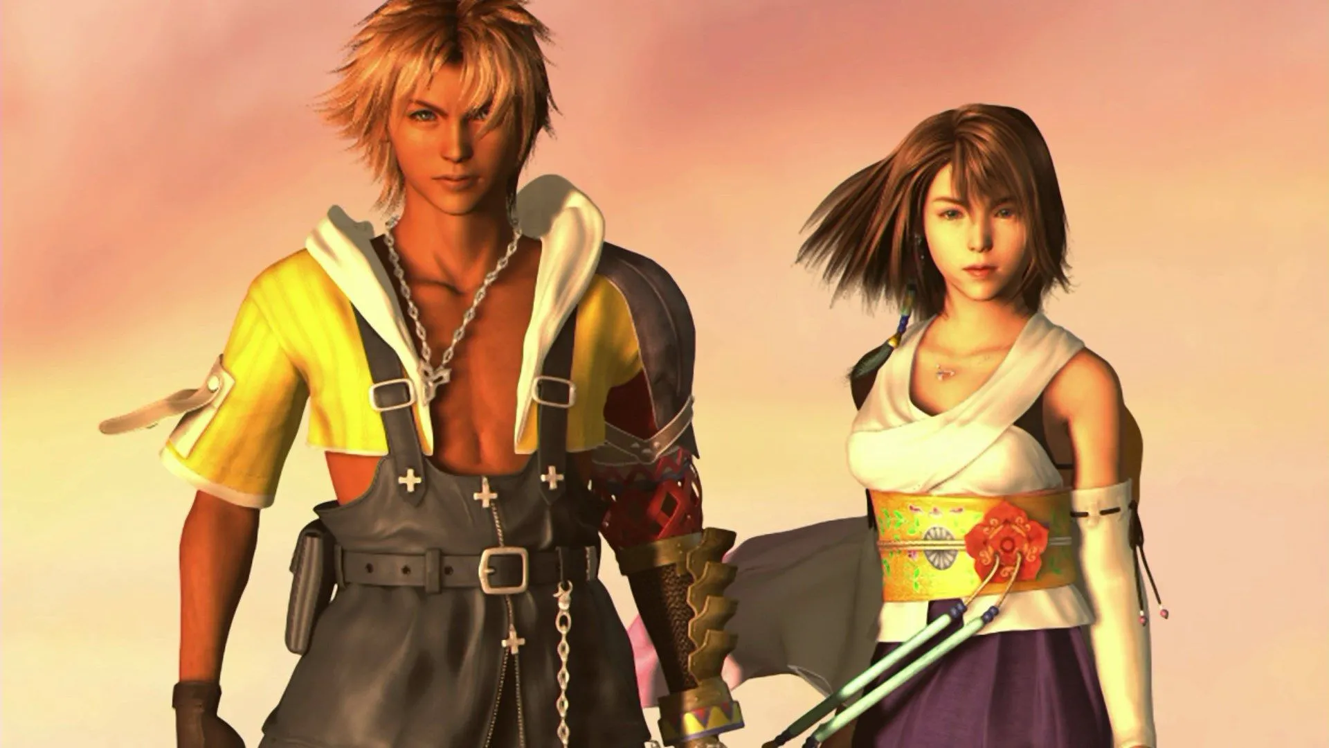 Cảnh gameplay Final Fantasy X với đội hình nhân vật trong trận chiến theo lượt, minh họa hệ thống chiến đấu
