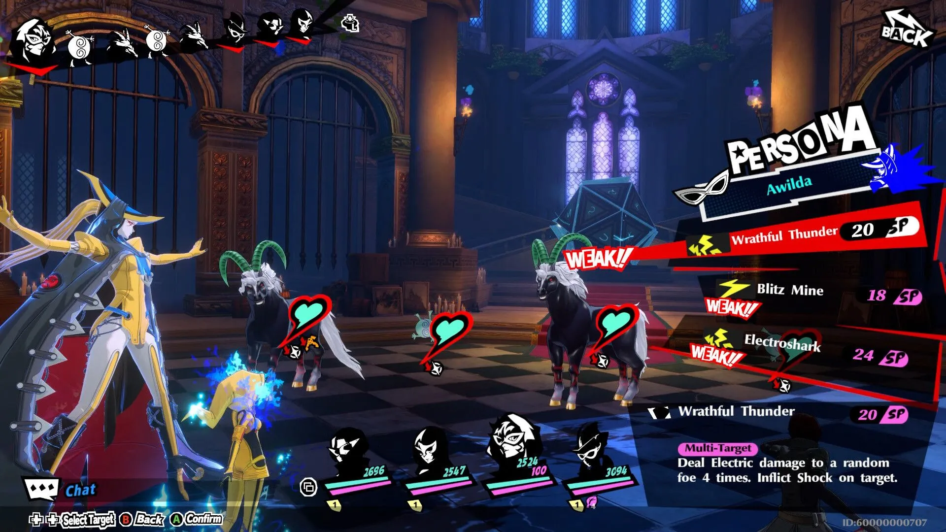 Cảnh khám phá Palace (dungeon) trong Persona 5: The Phantom X