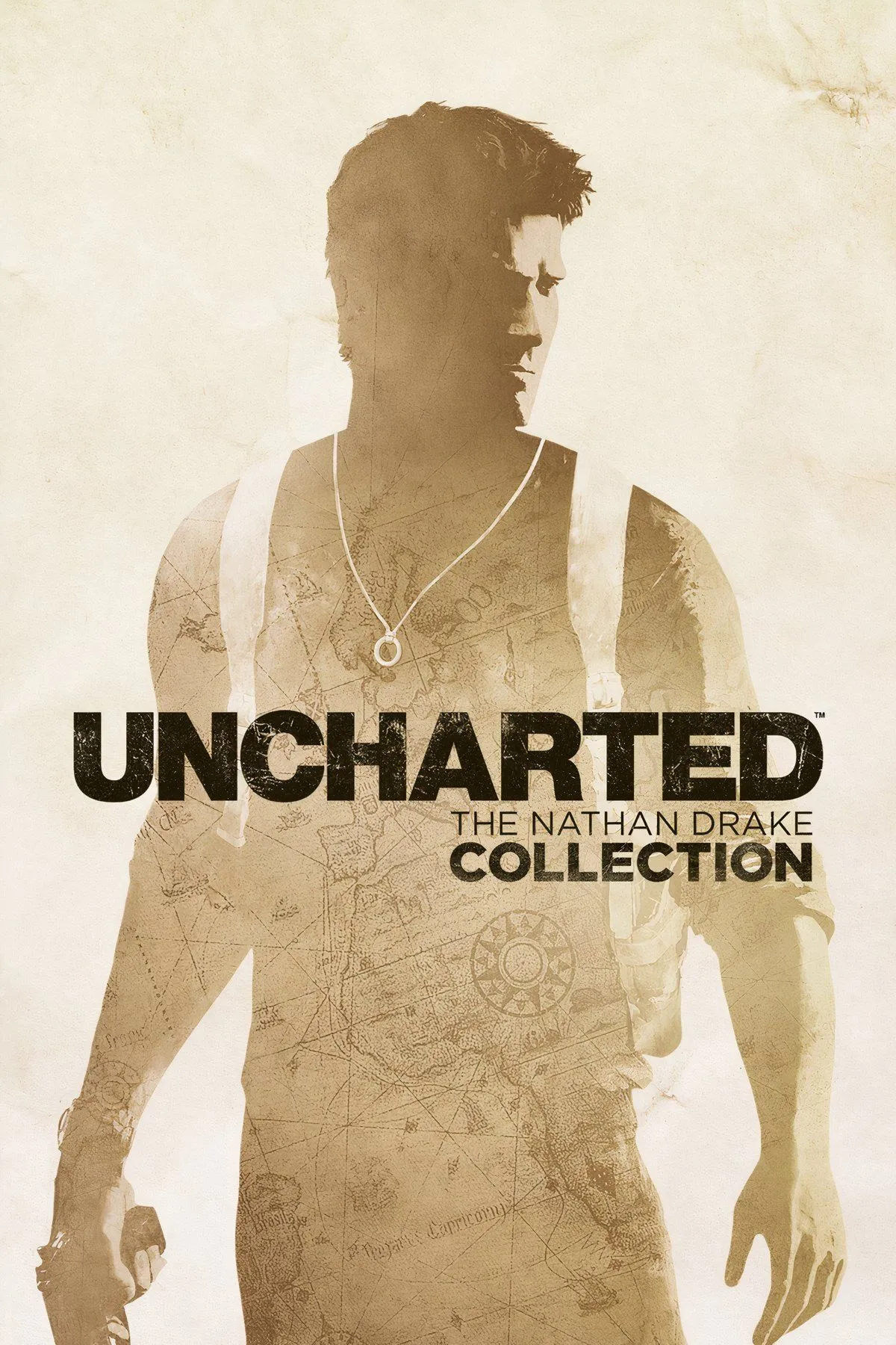 Cảnh Nathan Drake treo mình từ đoàn tàu trật bánh trên dãy Himalaya trong Uncharted 2
