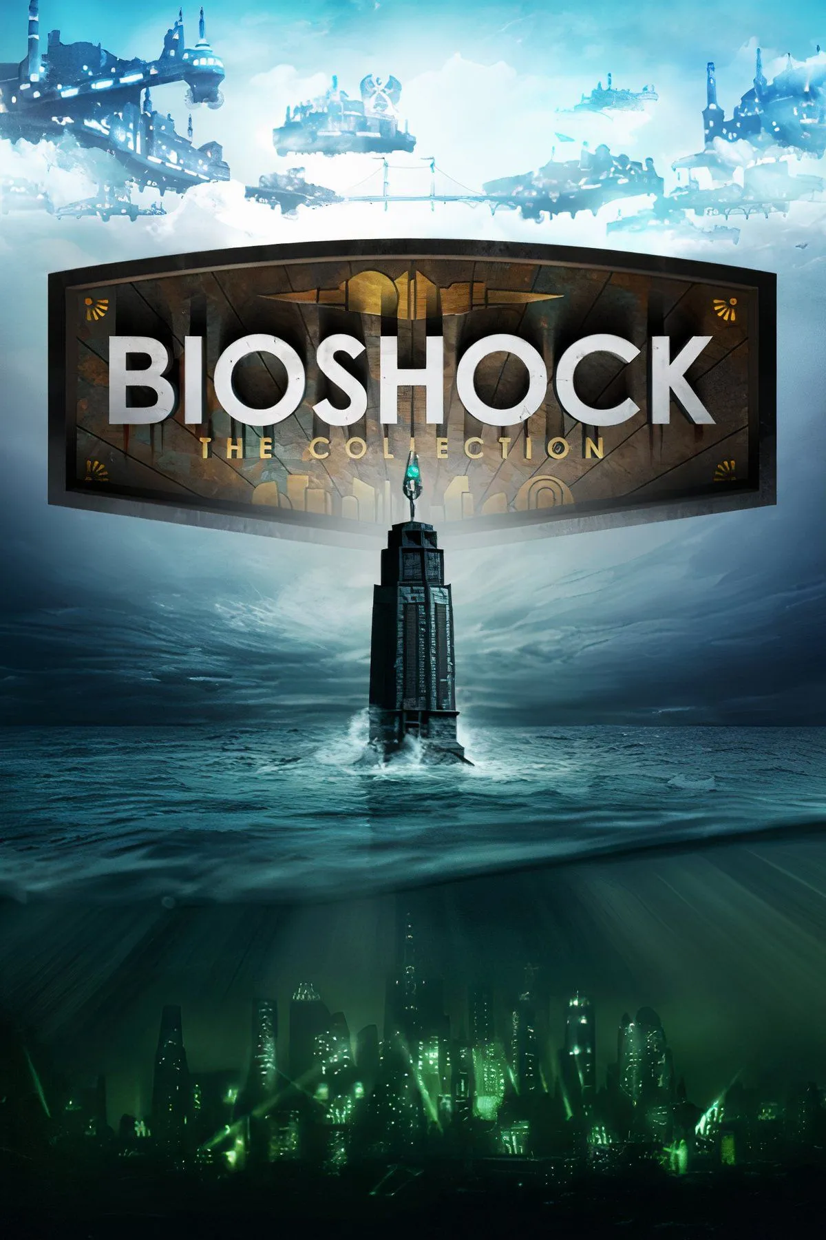 Cảnh thành phố dưới nước Rapture với kiến trúc Art Deco độc đáo trong game BioShock