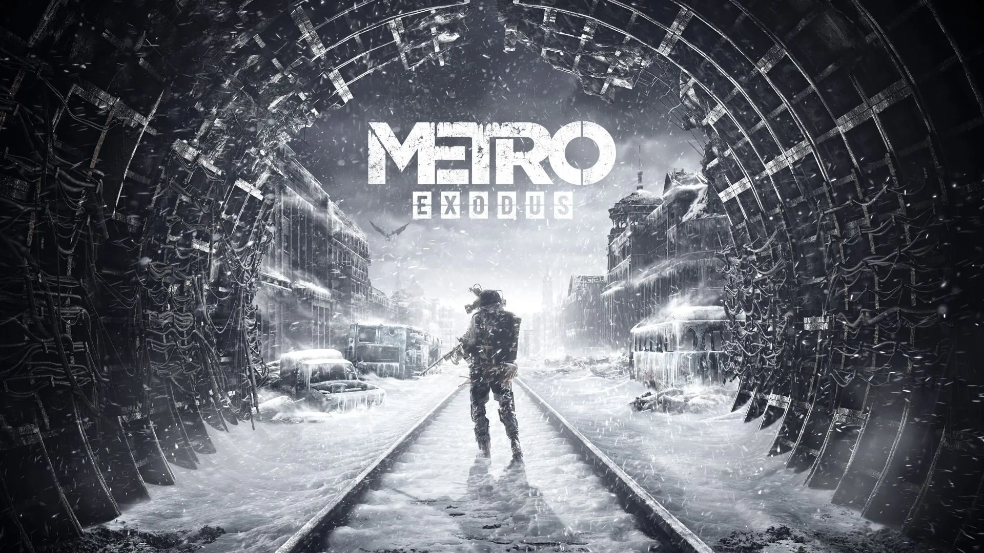 Cảnh tuyết rơi trong Metro Exodus thể hiện đồ họa được tối ưu DLSS