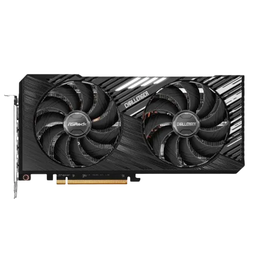 Card đồ họa ASRock Challenger AMD Radeon RX 7700 XT với thiết kế tản nhiệt kép