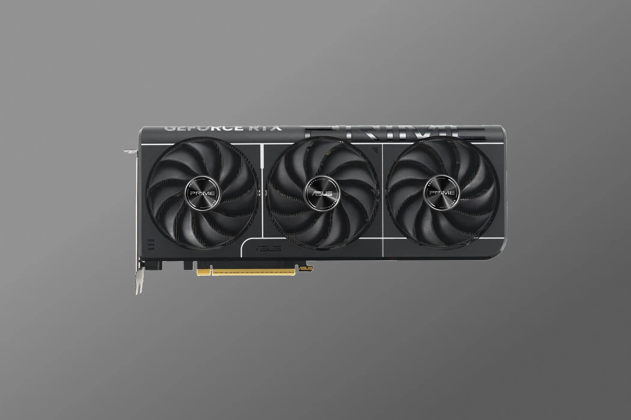 Card đồ họa ASUS Prime GeForce RTX 5080 OC với thiết kế tối giản và tản nhiệt hiệu quả