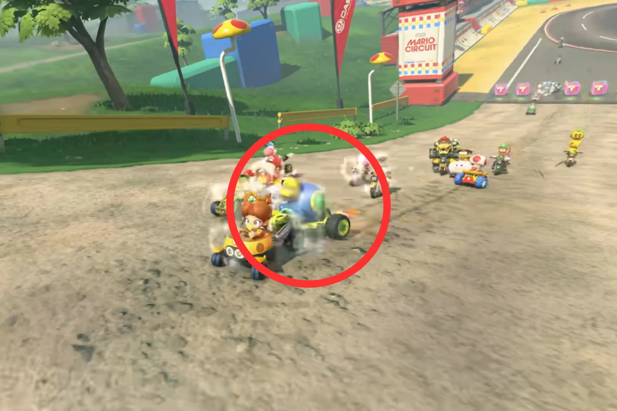 Cataquack điều khiển xe kart trên đường đua sôi động của Mario Kart World