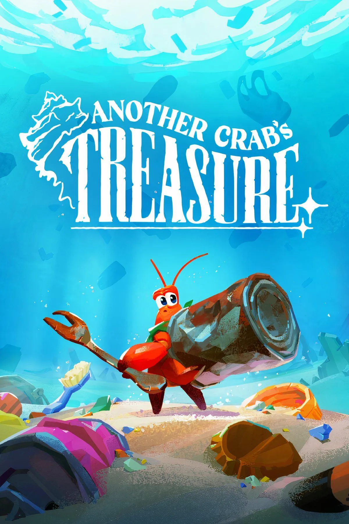 Chú cua Kril với chiếc vỏ tạm bợ từ lon rác trong Another Crab's Treasure