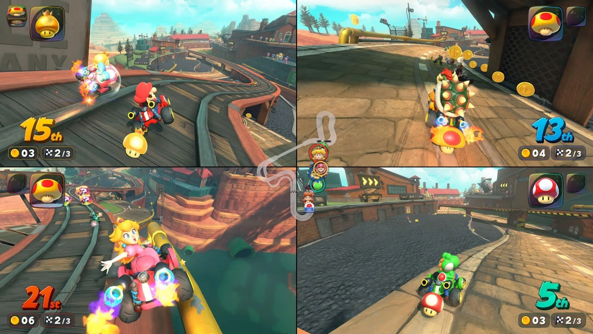 Dàn nhân vật đa dạng và các mẫu xe kart tùy chỉnh trong Mario Kart World
