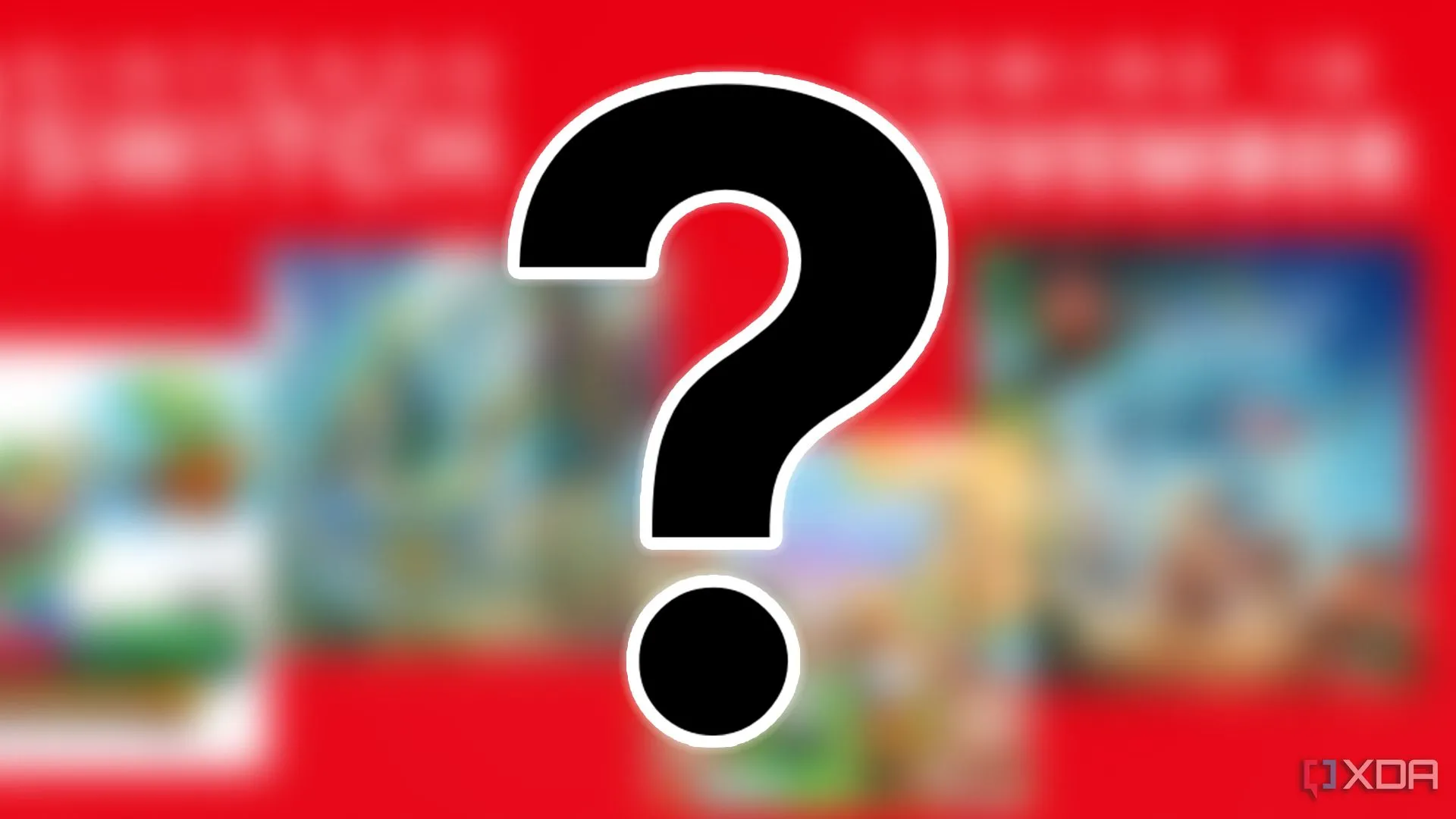 Dấu hỏi đặt trên biểu tượng một số tựa game Nintendo Switch 1, minh họa cho việc người hâm mộ đang chờ đợi danh sách game nhận Free Update.