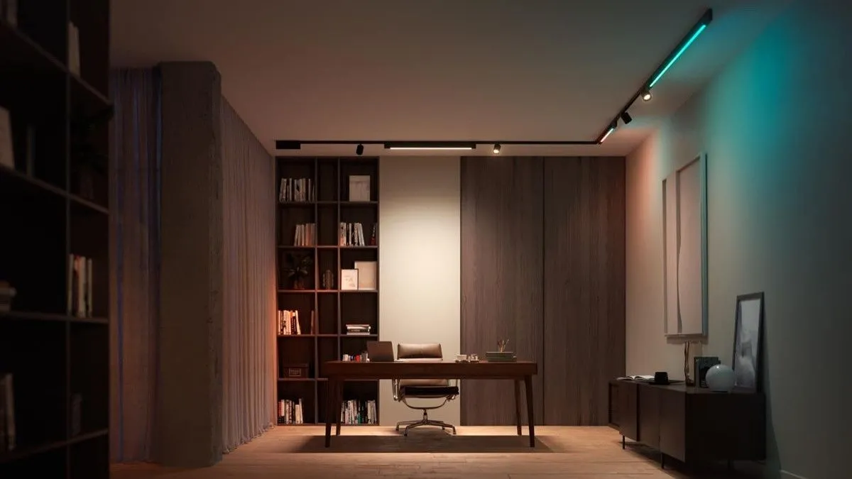 Đèn Philips Hue Perifo khuếch tán ánh sáng thông minh cho không gian làm việc