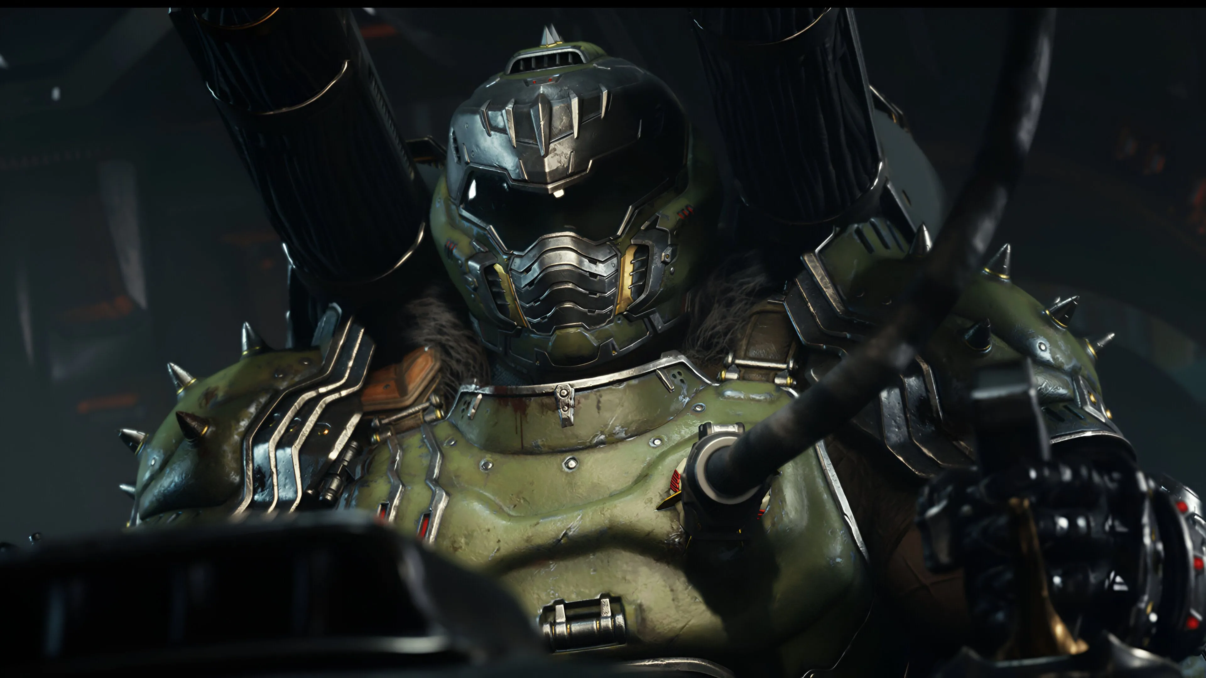 Doom Slayer điều khiển cỗ máy Atlan Mech trong Doom The Dark Ages