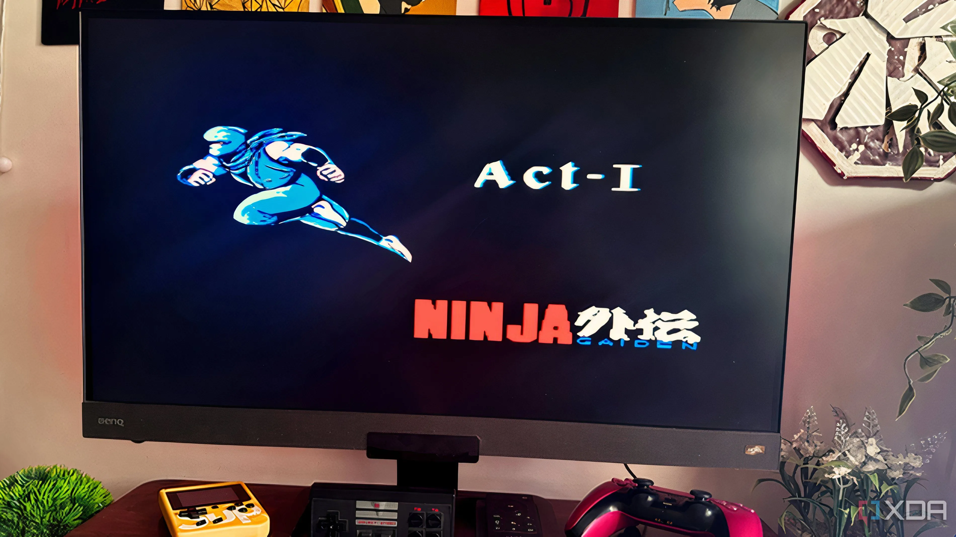 Game Ninja Gaiden 1988 được hiển thị trên màn hình máy tính, minh họa cho những tựa game platformer kinh điển và khó nhằn.