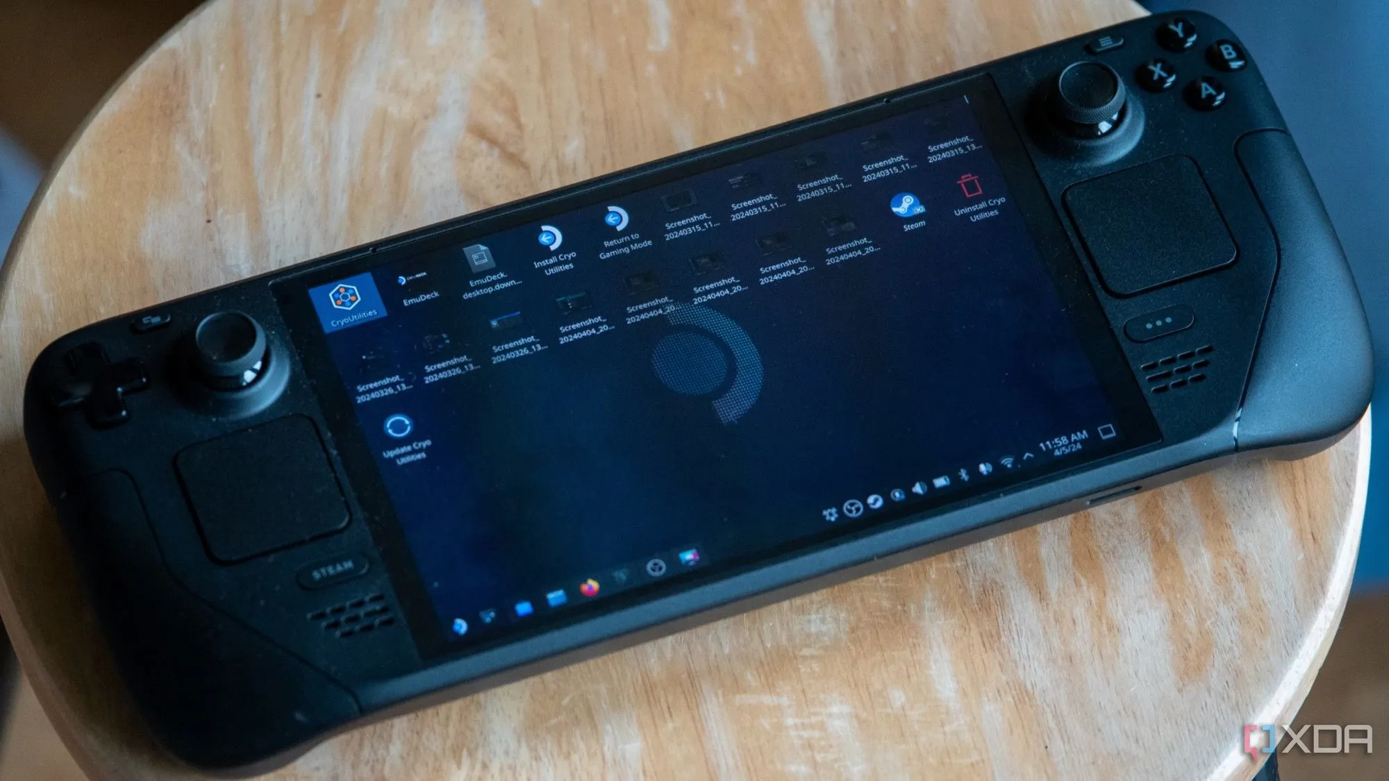 Giao diện chế độ Desktop của Steam Deck OLED, minh họa ảnh hưởng đến game thủ Linux