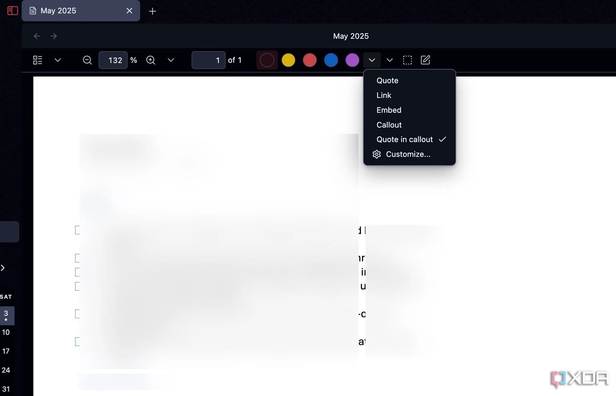 Giao diện chỉnh sửa PDF trực tiếp trong Obsidian với plugin PDF++, cho phép chú thích và làm việc với tài liệu dễ dàng