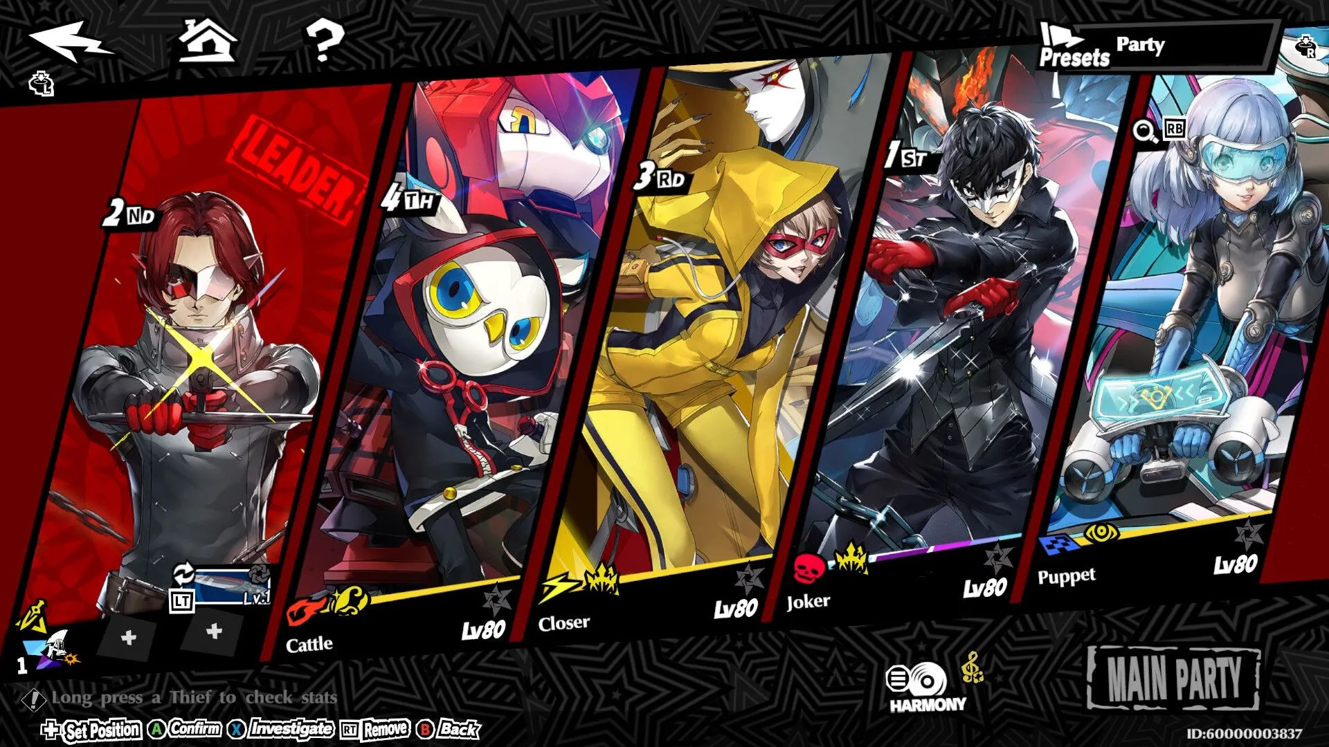 Giao diện cửa hàng trong Persona 5: The Phantom X hiển thị các gói nạp tiền