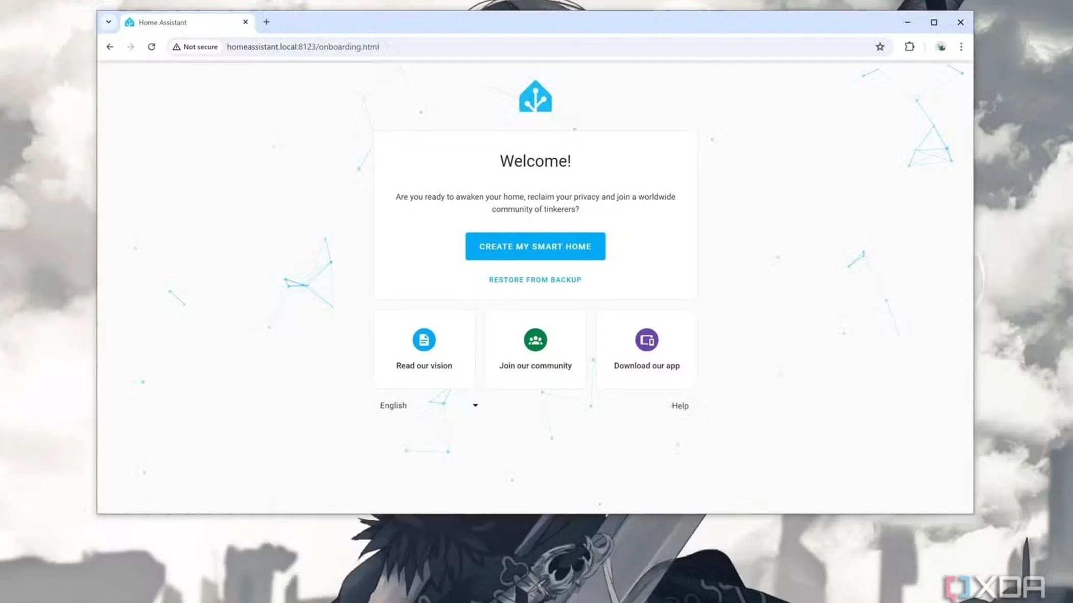 Giao diện điều khiển của Home Assistant, trung tâm nhà thông minh