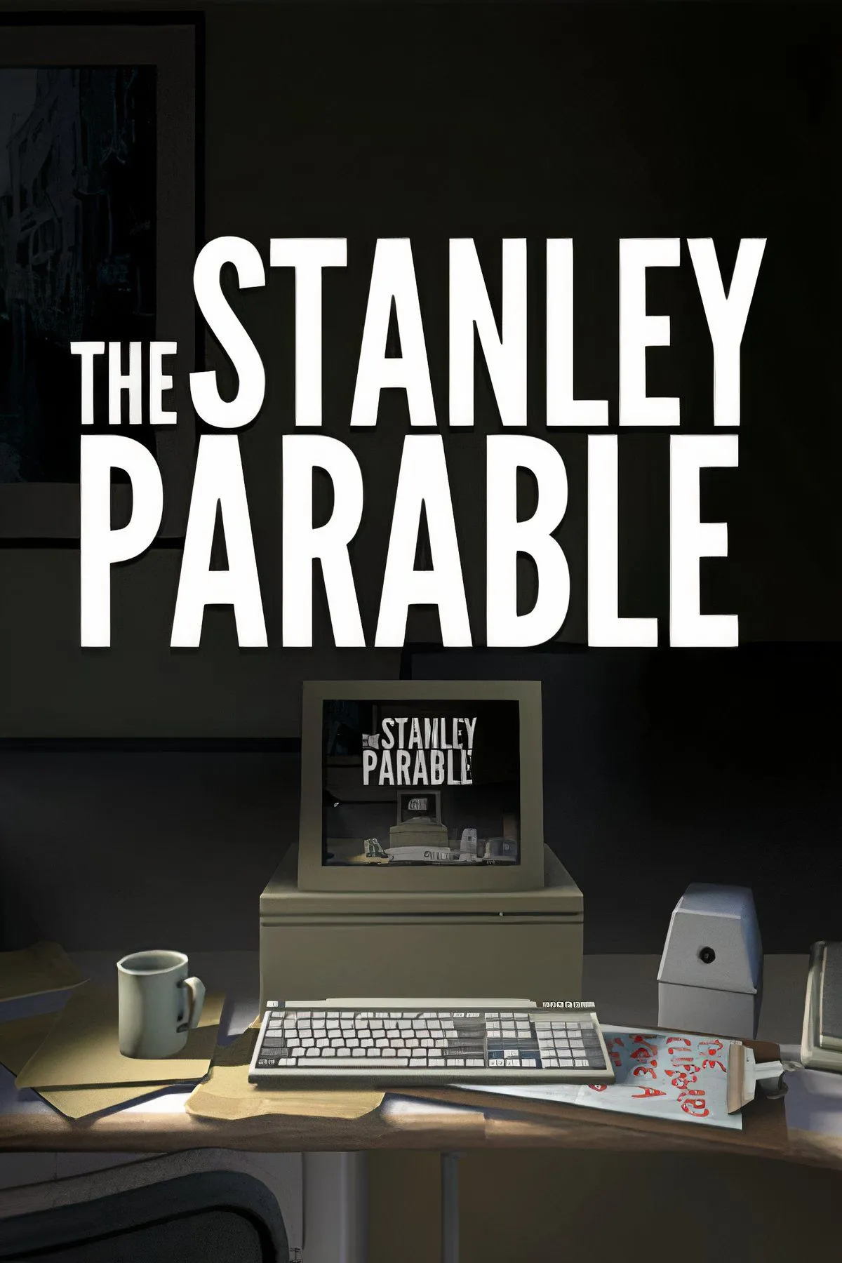 Giao diện đồ họa tối giản của The Stanley Parable