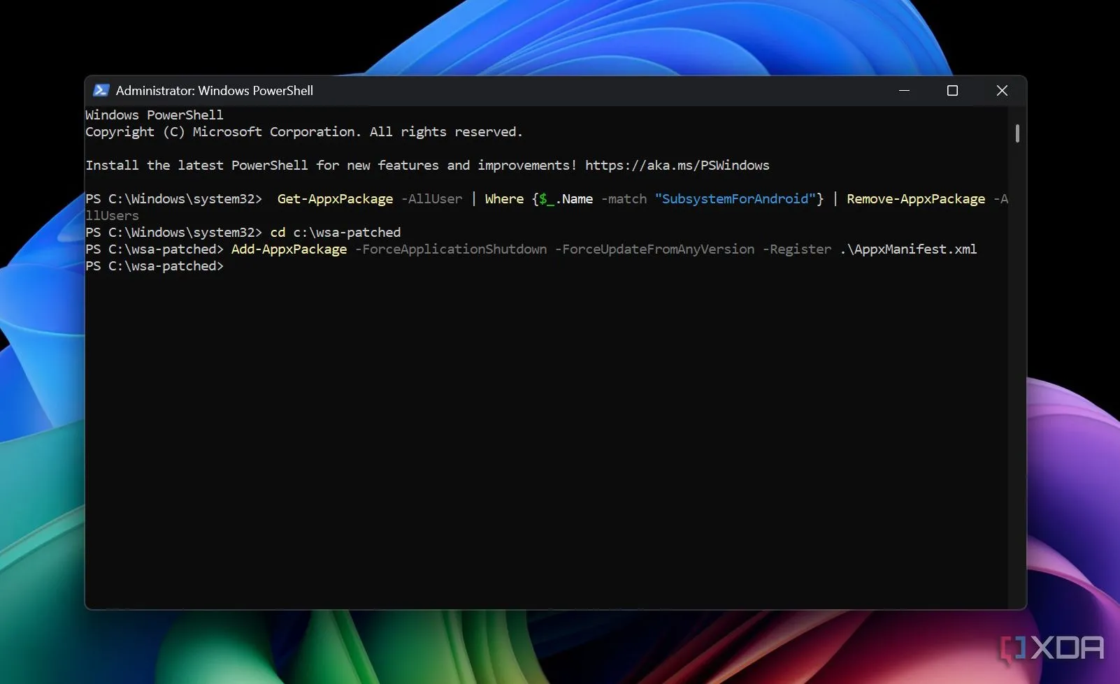Giao diện dòng lệnh của một bản phân phối Linux đang chạy trên Windows thông qua Windows Subsystem for Linux (WSL), minh họa khả năng tương thích.
