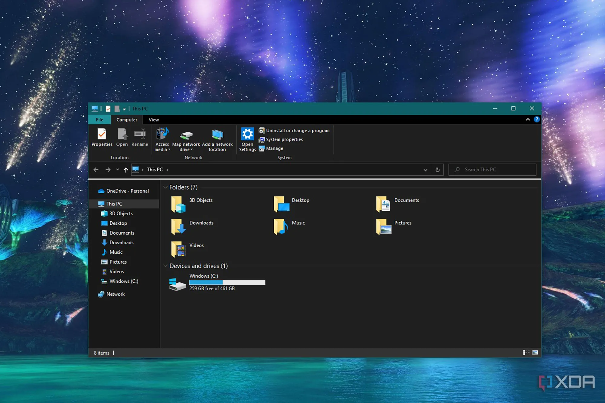 Giao diện File Explorer không hiển thị thư mục Truy cập Nhanh sau khi vô hiệu hóa