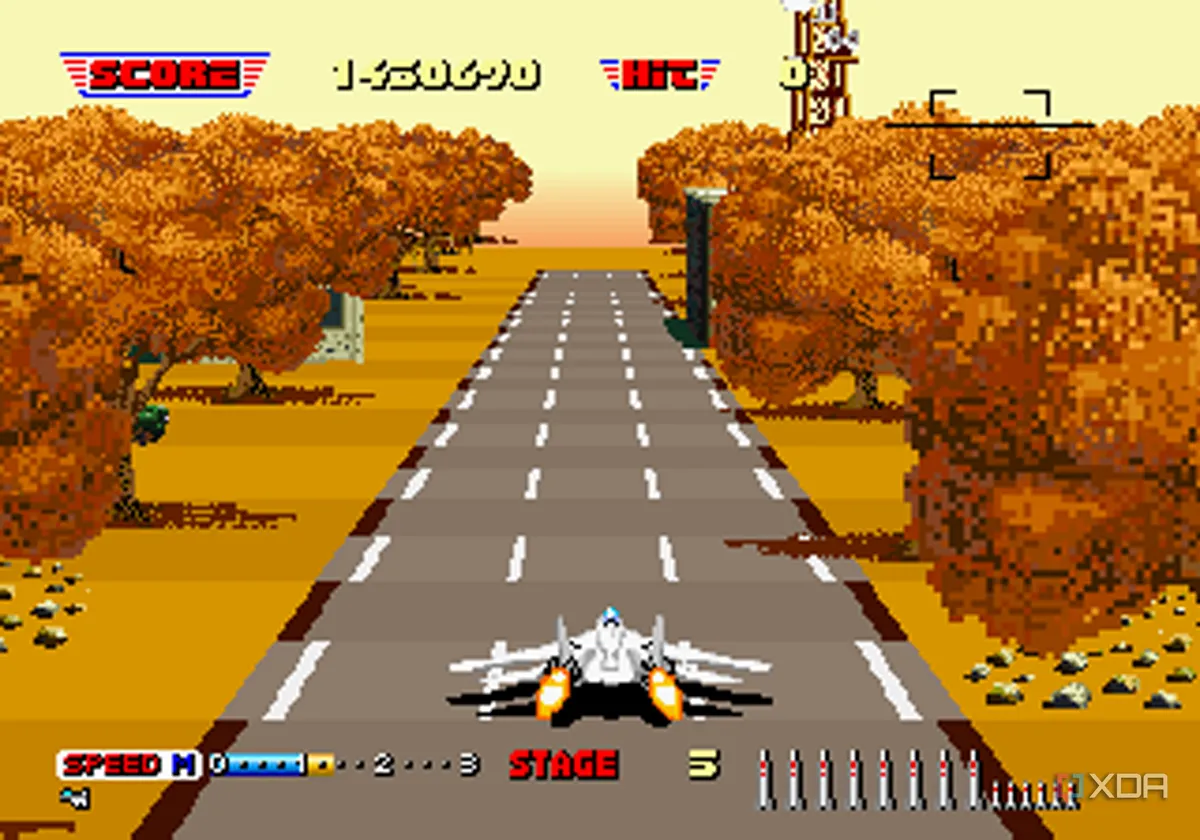Giao diện game arcade đang chạy trên trình giả lập Final Burn Neo trong RetroArch