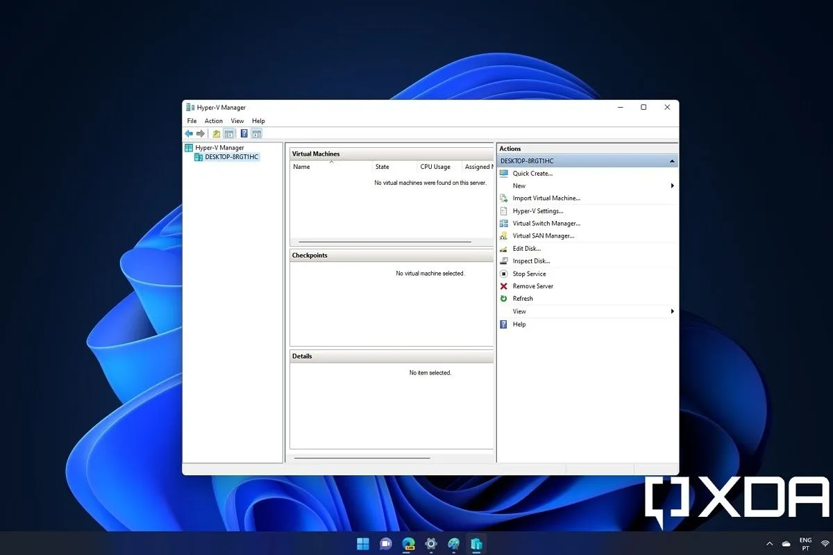 Giao diện hướng dẫn cài đặt Hyper-V trên Windows 11 Home với các bước kích hoạt tính năng ảo hóa