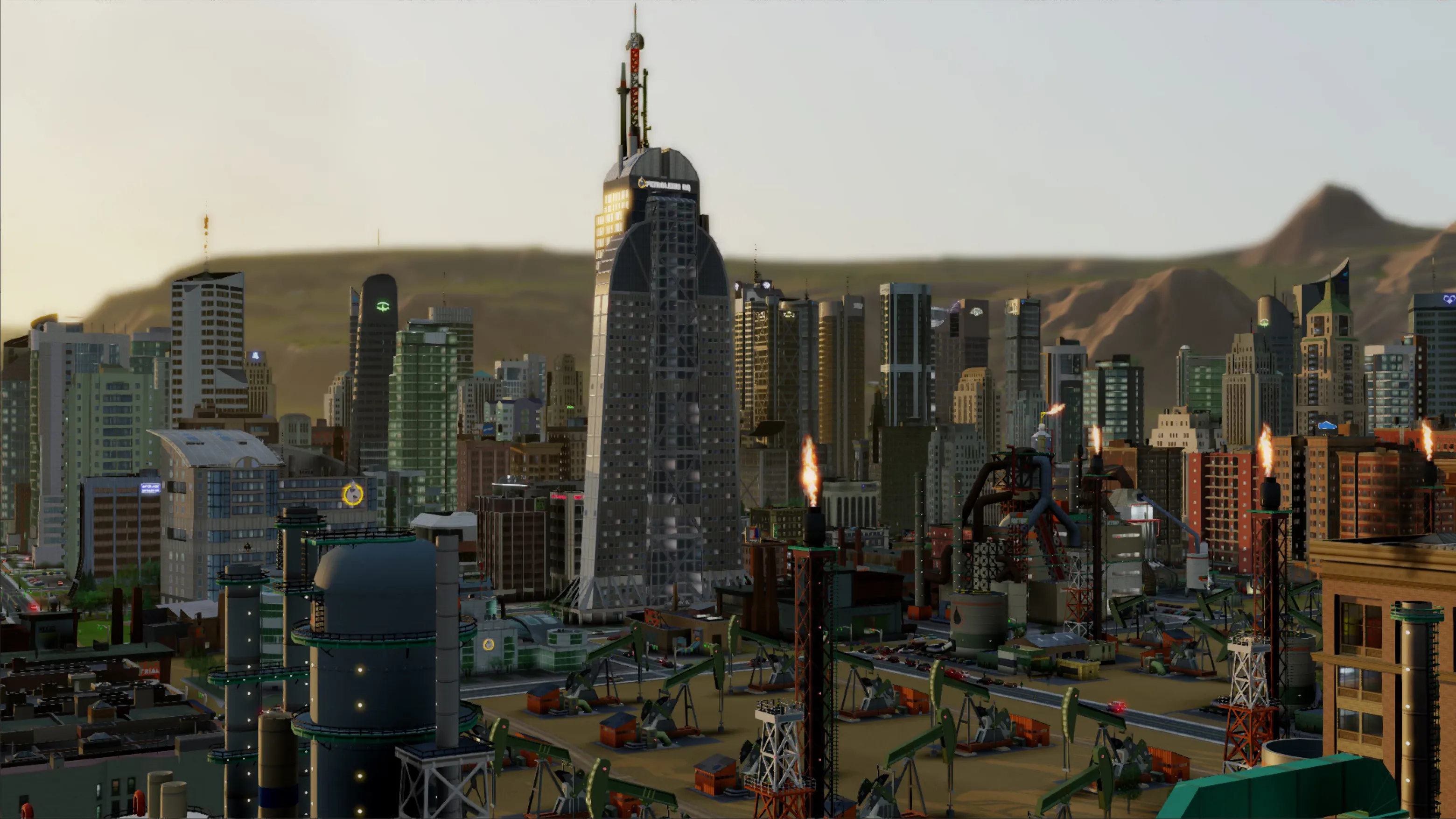 Giao diện SimCity 2013, tựa game vấp phải chỉ trích vì yêu cầu kết nối internet liên tục
