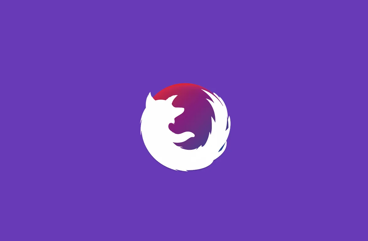 Giao diện ứng dụng Firefox Focus với tông màu tím chủ đạo, thể hiện khả năng bảo mật quyền riêng tư.